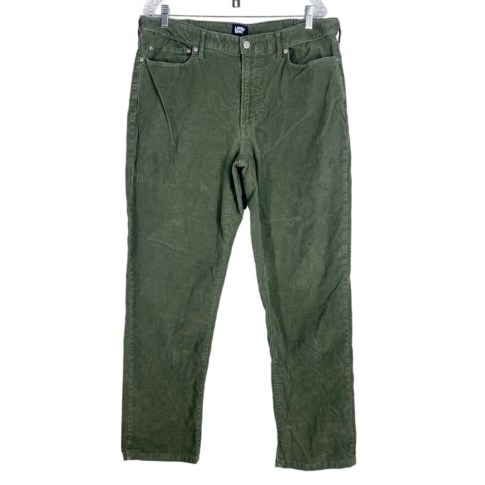 LAND'S END Men's BeanFLex Corduroy Pants Five-Pocket Standard Fit Straight Leg - Picture 1 of 7